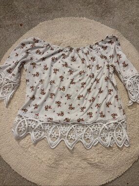 On or off shoulder pull over blouse